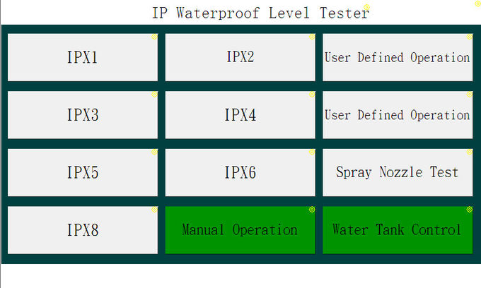 Предохранение от IPX1 входа градусов кода IP IEC60529 к IPX8 испытательной системе 0